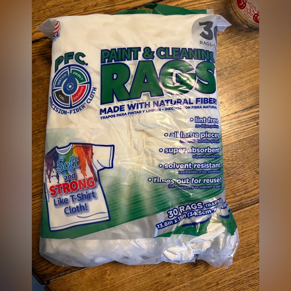 30 PAINT AND CLEANING RAGS